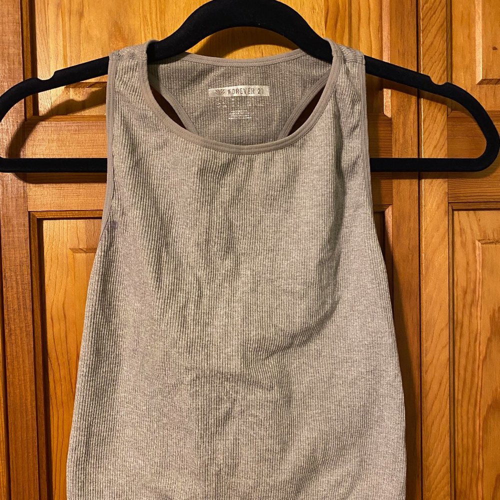 Cropped Racerback Athletic Tank